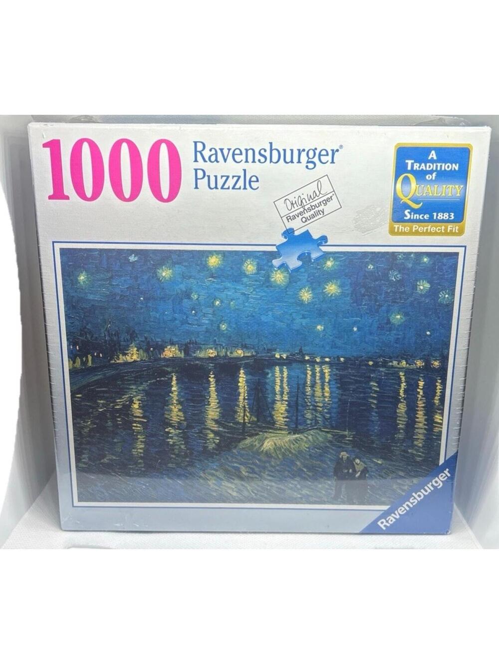 Van Gogh Starry Night Over the Rhone 1000 Piece Puzzle Jigsaw NEW Ravensburger